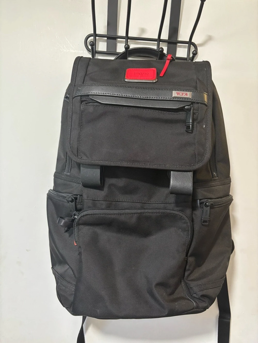 TUMI Alpha 3 Flap Backpack Black Laptop Bag 2603174d3